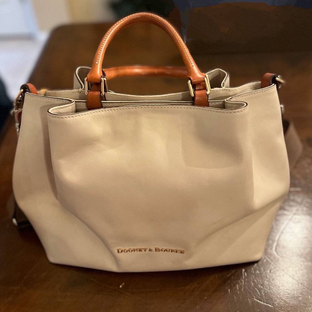 Dooney & Bourke Tan and Brown Satchel